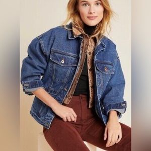Anthropologie Pilcro & The Letterpress Denim Utility Jacket